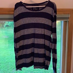 Express blue and gray long sleeves men’s shirt